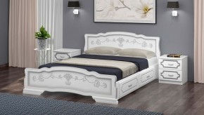 КАРИНА-6 Кровать из массива 1200 с 2-мя ящиками в Заводоуковске - zavodoukovsk.mebel24.online | фото 1