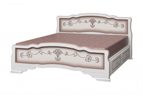 КАРИНА-6 Кровать из массива 1200 с 2-мя ящиками в Заводоуковске - zavodoukovsk.mebel24.online | фото 3