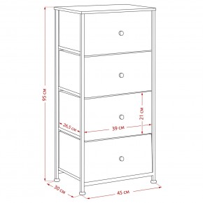 Комод Leset Линкс 4 ящика (МДФ) в Заводоуковске - zavodoukovsk.mebel24.online | фото 12