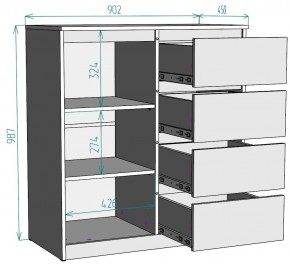 Комод Мальта K115 в Заводоуковске - zavodoukovsk.mebel24.online | фото 2