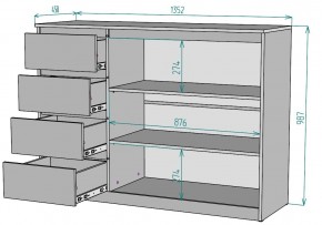 Комод Мальта K116 в Заводоуковске - zavodoukovsk.mebel24.online | фото 2