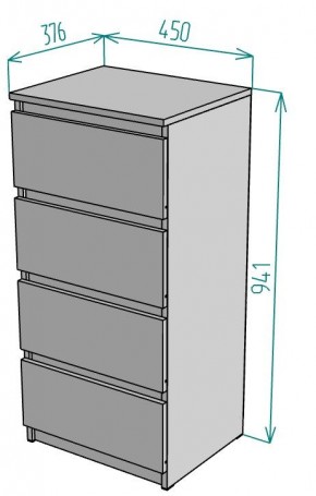 Комод Malta light K126 в Заводоуковске - zavodoukovsk.mebel24.online | фото 2