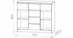 НИЦЦА-6 Комод (НЦ.06) в Заводоуковске - zavodoukovsk.mebel24.online | фото 2