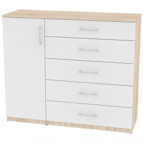 Комод "Калисто (K40)" ручка рейлинг (ДСС-Белый) в Заводоуковске - zavodoukovsk.mebel24.online | фото