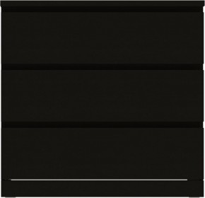 Комод Варма 3 с тремя выдвижными ящиками, цвет ясень черный в Заводоуковске - zavodoukovsk.mebel24.online | фото 2