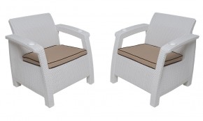 Комплект на балкон Yalta Balcony Set (Ялта) белый в Заводоуковске - zavodoukovsk.mebel24.online | фото 4