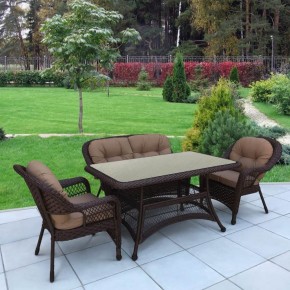Комплект плетеной мебели T130/LV-520BB-Brown_Beige в Заводоуковске - zavodoukovsk.mebel24.online | фото 2
