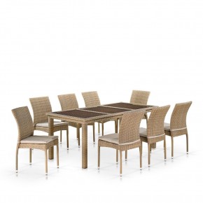 Комплект плетеной мебели T365/Y380B-W65 Light Brown (8+1) в Заводоуковске - zavodoukovsk.mebel24.online | фото 1