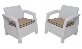 Комплект уличной мебели Yalta Premium Terrace Set (Ялта) белый (+подушки под спину) в Заводоуковске - zavodoukovsk.mebel24.online | фото 4