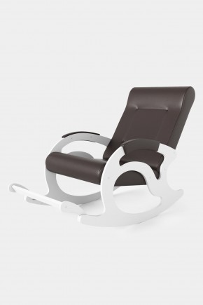 Кресло-качалка Тироль 12-К-В (экокожа/белые) ВЕНГЕ в Заводоуковске - zavodoukovsk.mebel24.online | фото 2