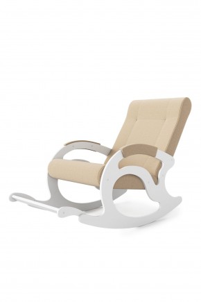 Кресло-качалка Тироль 12-Т-П (ткань/белые) ПЕСОК в Заводоуковске - zavodoukovsk.mebel24.online | фото 2