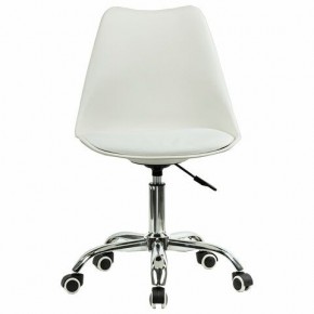 Кресло стул BRABIX "Eames MG-310 CH", хром, пластик белый, экокожа белая, 532923 в Заводоуковске - zavodoukovsk.mebel24.online | фото 1