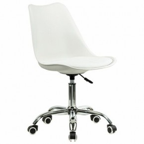 Кресло стул BRABIX "Eames MG-310 CH", хром, пластик белый, экокожа белая, 532923 в Заводоуковске - zavodoukovsk.mebel24.online | фото 2