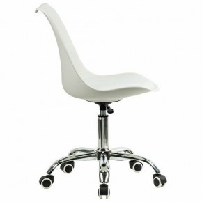 Кресло стул BRABIX "Eames MG-310 CH", хром, пластик белый, экокожа белая, 532923 в Заводоуковске - zavodoukovsk.mebel24.online | фото 3