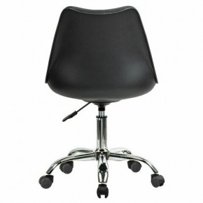 Кресло стул BRABIX "Eames MG-310 CH", хром, пластик черный, экокожа черная, 532925 в Заводоуковске - zavodoukovsk.mebel24.online | фото 4