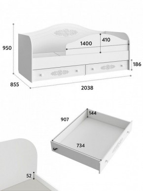 Кровать Ассоль АС-10 в Заводоуковске - zavodoukovsk.mebel24.online | фото 6