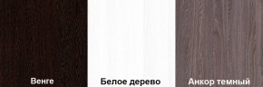 Кровать-чердак Пионер 1 (800*1900) Белое дерево, Анкор темный, Венге в Заводоуковске - zavodoukovsk.mebel24.online | фото 3