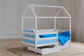 Кровать-домик 80*160 Белый в Заводоуковске - zavodoukovsk.mebel24.online | фото 3