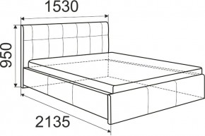 Кровать Лаура с латами Nice White 1600x2000 в Заводоуковске - zavodoukovsk.mebel24.online | фото 2