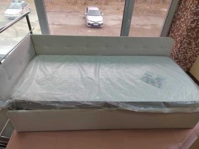 Кровать Зарина угловая Newtone light beige угол левый в Заводоуковске - zavodoukovsk.mebel24.online | фото 1