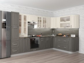 Кухня модульная Луксор серый-белый в Заводоуковске - zavodoukovsk.mebel24.online | фото 2