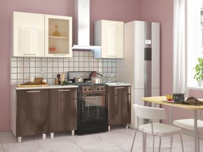 Кухня Танго модульная шоколад-ваниль в Заводоуковске - zavodoukovsk.mebel24.online | фото 2