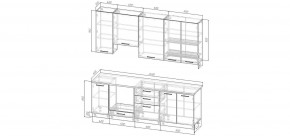 Кухонный гарнитур Антик 2400 h950 (Стол. 38мм) в Заводоуковске - zavodoukovsk.mebel24.online | фото 2