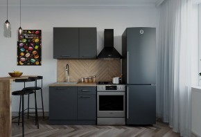 Кухонный гарнитур Антрацит 1000 (Стол. 38мм) в Заводоуковске - zavodoukovsk.mebel24.online | фото