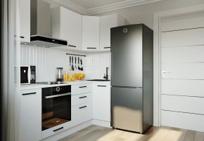 Кухонный гарнитур Белый Глянец 2200*1000 (Стол. 38мм) в Заводоуковске - zavodoukovsk.mebel24.online | фото