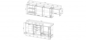 Кухонный гарнитур Капри 2550 (Стол. 26мм) в Заводоуковске - zavodoukovsk.mebel24.online | фото 2