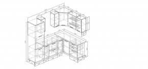 Кухонный гарнитур Меренга 2400*1600 (Стол. 26мм) в Заводоуковске - zavodoukovsk.mebel24.online | фото 2