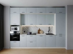 Кухонный гарнитур Смоки 3400 (Стол. 26мм) в Заводоуковске - zavodoukovsk.mebel24.online | фото 1
