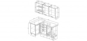 Кухонный гарнитур угловой Каппучино 1000*1800 (Стол. 38мм) в Заводоуковске - zavodoukovsk.mebel24.online | фото 2