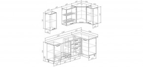 Кухонный гарнитур угловой Каппучино 2200*1000 (Стол. 26мм) в Заводоуковске - zavodoukovsk.mebel24.online | фото 2