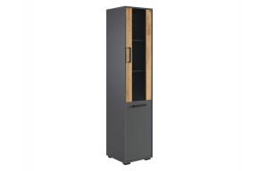 ЛАЙТ 2 Стеллаж (графит) в Заводоуковске - zavodoukovsk.mebel24.online | фото