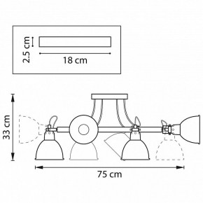 Люстра на штанге Lightstar Acrobata 761060 в Заводоуковске - zavodoukovsk.mebel24.online | фото 2