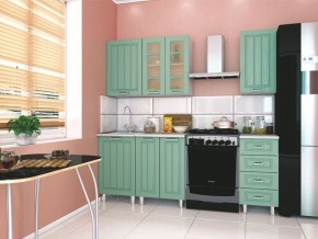 Модульная кухня Луксор клен бирюза в Заводоуковске - zavodoukovsk.mebel24.online | фото 1