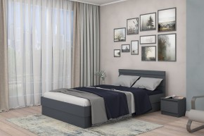 МС "Хилтон" Кровать 1,4 (графит) в Заводоуковске - zavodoukovsk.mebel24.online | фото