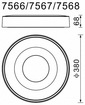 Накладной светильник Mantra Coin 7567 в Заводоуковске - zavodoukovsk.mebel24.online | фото 4