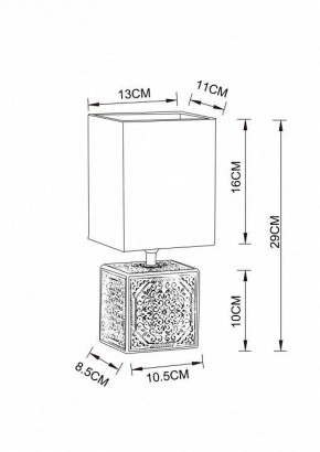 Настольная лампа декоративная Arte Lamp Fiori A4429LT-1BA в Заводоуковске - zavodoukovsk.mebel24.online | фото 3