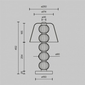 Настольная лампа декоративная Maytoni Amulet MOD555TL-L8G3K в Заводоуковске - zavodoukovsk.mebel24.online | фото 4