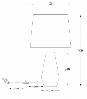 Настольная лампа декоративная Maytoni Calvin Table Z181-TL-01-B в Заводоуковске - zavodoukovsk.mebel24.online | фото 2