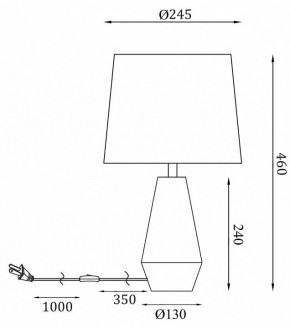 Настольная лампа декоративная Maytoni Calvin Table Z181-TL-01-W в Заводоуковске - zavodoukovsk.mebel24.online | фото 2