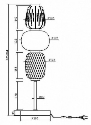 Настольная лампа декоративная Maytoni Pattern MOD267TL-L28CH3K в Заводоуковске - zavodoukovsk.mebel24.online | фото 4