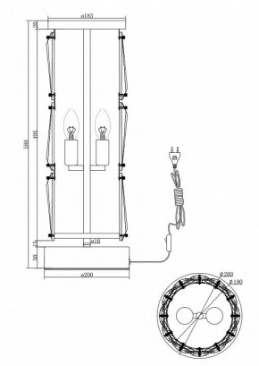 Настольная лампа декоративная Maytoni Puntes MOD043TL-02G в Заводоуковске - zavodoukovsk.mebel24.online | фото 3