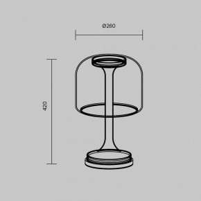 Настольная лампа декоративная Maytoni Spirito MOD286TL-L18B3K в Заводоуковске - zavodoukovsk.mebel24.online | фото 4