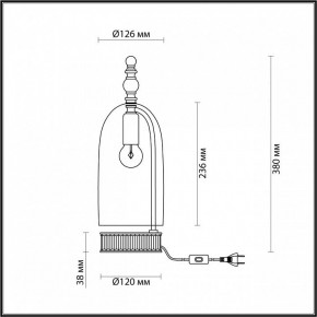 Настольная лампа декоративная Odeon Light Bell 4892/1T в Заводоуковске - zavodoukovsk.mebel24.online | фото 6