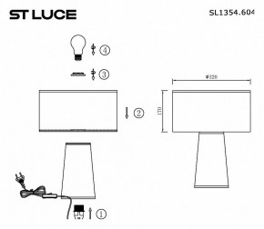 Настольная лампа декоративная ST-Luce Jackie SL1354.604.01 в Заводоуковске - zavodoukovsk.mebel24.online | фото 5