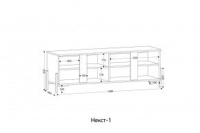 НЕКСТ - 1 Тумба ТВ в Заводоуковске - zavodoukovsk.mebel24.online | фото 2