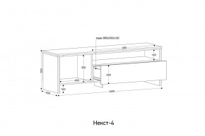 НЕКСТ - 4 Тумба ТВ в Заводоуковске - zavodoukovsk.mebel24.online | фото 2